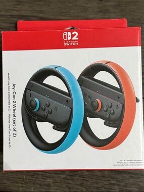 Nintendo Joy-Con 2-Wheel Set – Blue & Orange Steering Wheels